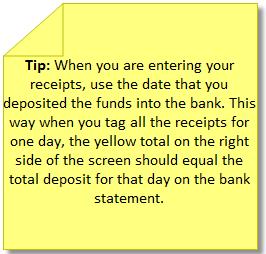 You enter receipts and payments during the month into Payperwork. When you do this the Cash at Bank control account is updated automatically.