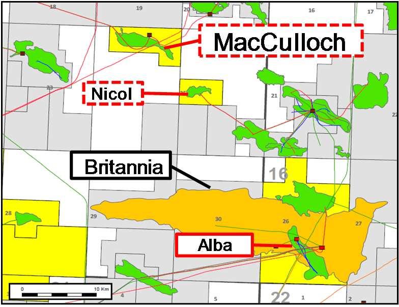 MacCulloch Field Overview - Block 15/24b END WI: Partners: 40% WI* ENI(40% WI) Noble Energy (14% WI) Talisman (6% WI)