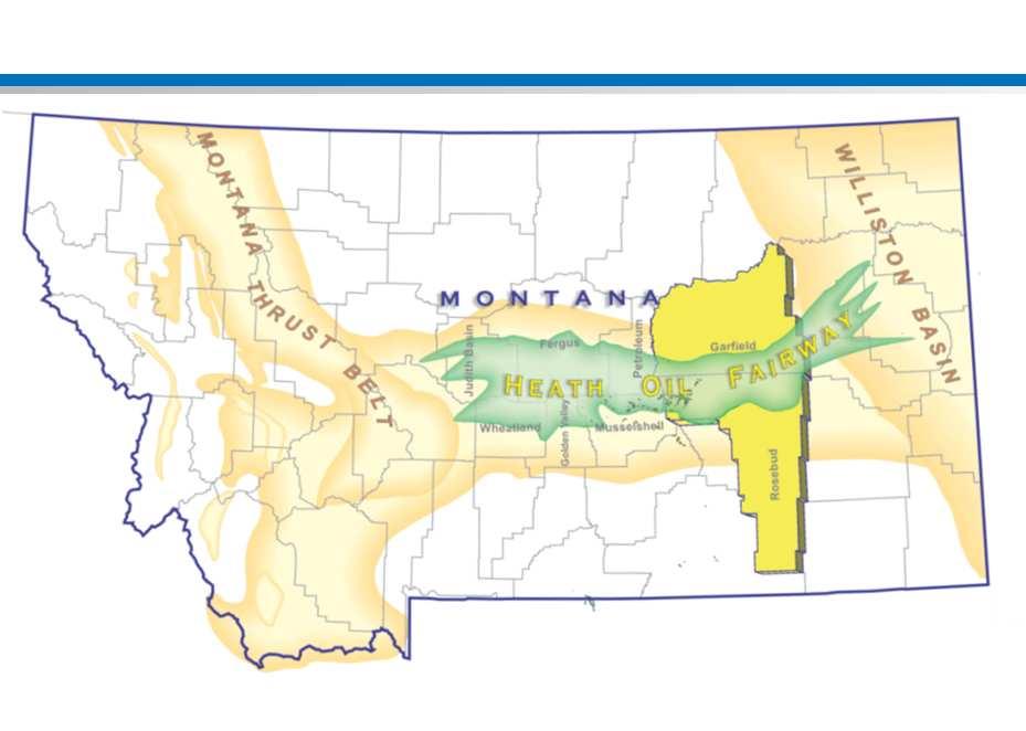 Heath Shale Tight Oil Play in Central Montana Heath Play, END Activity 25% joint venture with two independent Montana