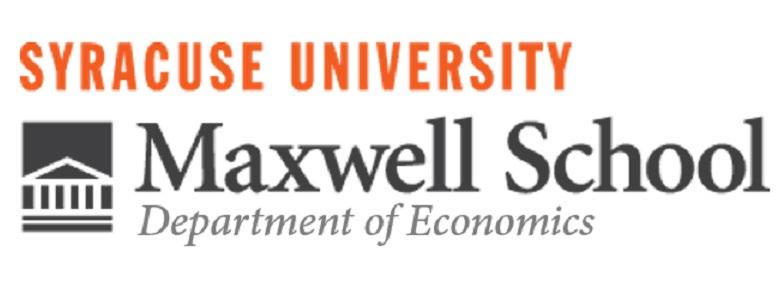 GUIDE TO THE UNDERGRADUATE PROGRAM IN ECONOMICS 2018-2019 SYRACUSE UNIVERSITY THE COLLEGE OF ARTS AND SCIENCES AND THE MAXWELL SCHOOL OF