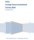 FICCI Foreign Direct Investment Survey 2010