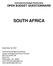 OPEN BUDGET QUESTIONNAIRE SOUTH AFRICA