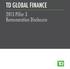 TD global finance Pillar 3 Remuneration Disclosure
