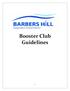 Booster Club Guidelines