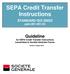 SEPA Credit Transfer Instructions