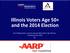 Illinois Voters Age 50+ and the 2014 Election. Key Findings from a Survey among Likely Voters Age 50/over Conducted June 2014 for