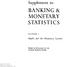 BANKING & MONETARY STATISTICS