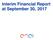 Interim Financial Report at September 30, 2017
