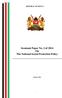 REPUBLIC OF KENYA. Sessional Paper No. 2 of 2014 On The National Social Protection Policy