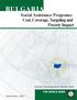 BULGARIA Social Assistance Programs: Cost, Coverage, Targeting and Poverty Impact