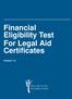 Financial Eligibility Test For Legal Aid Certificates. Version 1.2
