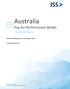 Australia. Pay-for-Performance Model. Frequently Asked Questions. Effective for Meetings on or after October 1, Published August 2017