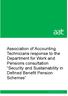 Association of Accounting Technicians response to the Department for Work and Pensions consultation Security and Sustainability in Defined Benefit
