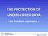 THE PROTECTION OF UNDISCLOSED DATA