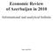 Economic Review of Azerbaijan in Informational and analytical bulletin