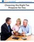 Choosing the Right Tax Preparer for You