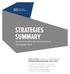 STRATEGIES SUMMARY. Quarterly Portfolio Recommendations. Save The Date Quarterly Investment Review