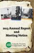 2013 Annual Report and Meeting Notice
