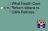 What Health Care Reform Means to CWA Retirees