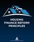 HOUSING FINANCE REFORM PRINCIPLES