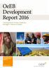OeEB Development Report Creating better living conditions through a vibrant economy