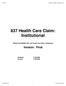 837 Health Care Claim: Institutional