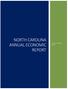 NORTH CAROLINA ANNUAL ECONOMIC REPORT. A Year in Review 2016