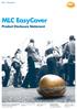 MLC EasyCover. Product Disclosure Statement. MLC Insurance. Telephone: Facsimile: mlc.com.au ABN AFSL