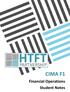 CIMA F1. Financial Operations Student Notes