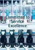 Annual Report Committed to Service Excellence