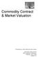 Commodity Contract & Market Valuation