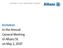 Invitation to the Annual General Meeting of Allianz SE on May 2, 2007