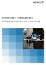 investment management setting up an investment fund in luxembourg