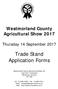 Trade Stand Application Forms