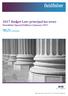2017 Budget Law: principal tax news Newsletter Special Edition 2 January 2017