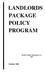 LANDLORDS PACKAGE POLICY PROGRAM. North Country Insurance Co. 4/07