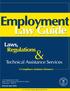 Employment Law Guide. U.S. Department of Labor Office of the Assistant Secretary for Policy. Revised April 2003