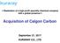 Acquisition of Calgon Carbon