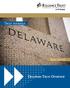 C OMPANY OF D ELAWARE. Delaware Trust Overview