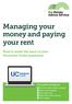 Managing your money and paying your rent