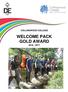 COLLINGWOOD COLLEGE WELCOME PACK GOLD AWARD