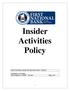 Insider Activities Policy