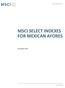 MSCI SELECT INDEXES FOR MEXICAN AFORES