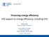 Financing energy efficiency EIB support to energy efficiency, including EFSI