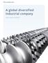 A global diversified industrial company 2016 ANNUAL REPORT