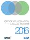 OFFICE OF MEDIATION ANNUAL REPORT