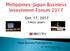 Philippines-Japan Business Investment Forum 2017