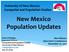 New Mexico Population Updates