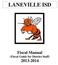 LANEVILLE ISD Fiscal Manual (Fiscal Guide for District Staff)