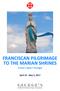 FRANCISCAN PILGRIMAGE TO THE MARIAN SHRINES France Spain Portugal